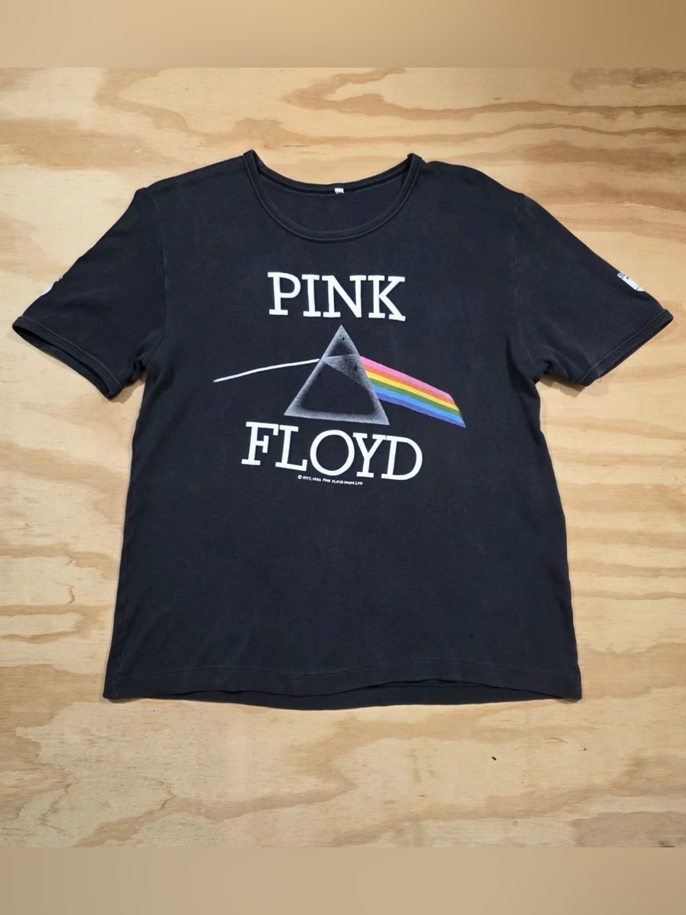 1982 Pink Floyd Shirt Euro Radio 5 Uk Britain Medium Rock Concert Band Ringer